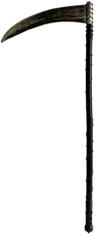 Halloween Scythe Grim Reaper Scythe, Scythe Prop Cosplay Accessory Trick or Treat Halloween Costumes Fancy Dress Plastic Death Scythe 85cm Costume Unisex Accessories for Men and Women