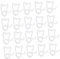 CANIGHT 150 Stück Lichterketten Haken Außenleuchten Clip Halloween Lichter Clip Outdoor Dachrinnenhaken Festival Lichter Clip Lichterdraht Haken Aufhänger Haken