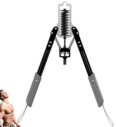 Adorable Home Chest Expander, Schultermuskeltraining, Fitnessgerät, verstellbar, Thickened Carbon Steel Wear, strapazierfähig, rutschfest, Bauchmuskeltrainer, Griffstange