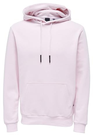 Only & Sons Herren Male Kapuzenpullover Onsceres Sweatshirt Hoodie Sweat Noos, ICY Pink, L EU