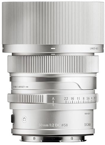 SIGMA Objectif 50mm f/2 DG Contemporary Silver kompatibel mit Monture L