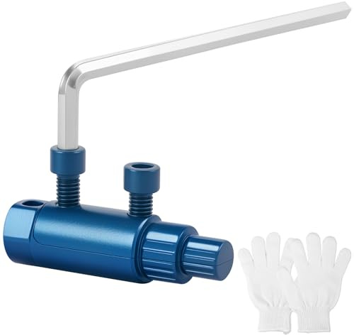 KTCINA Stripped Screw Extractor Metal Broken Pipe Extractor Tool Firm Grip Broken Screw Removal Tool with Ergonomic Handle for Pipe(1,blau)