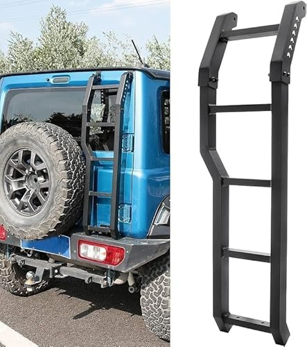 ZanLIn Scaletta per portellone Posteriore per Suzuki Jimny JB64 JB74W 2019-2023, Resistente Scala Pieghevole per portellone Posteriore scaletta Cross Country