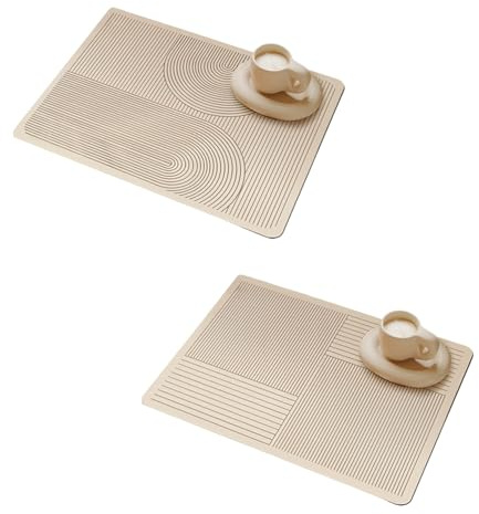 Flaroey Dishes Drying Pad Water-Absorbing Coffee Machine Pad Quick-Drying Countertop Carpet Anti-Skid Drainage Pad A