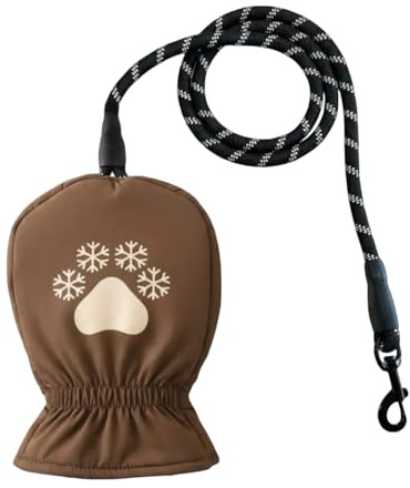 Lieawy Hundeführleine mit Handschuhen - Thermischer Handwärmer Mit Gurt | Hundeleinen für Hunde | Für Hundehalter Im Winter Outdoor Und Kalte Jahreszeit