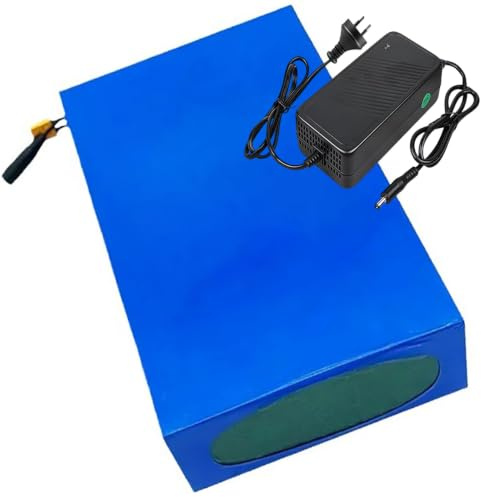Batería De Litio De 48 V Y 20 Ah Para Bicicleta Eléctrica Con Cargador,Baterías De Iones De Litio De Larga Duración Para Bicicleta/Patinete Eléctrico, Carcasa De PVC Impermeable 48V 20Ah,T