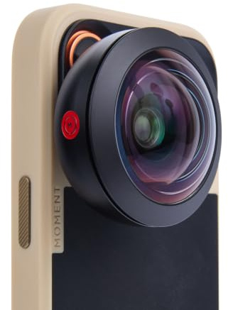Moment Fisheye 8 mm Lens II | Brennweite 8 mm | Ultraweitwinkelobjektiv für Smartphone-Kamera | ideal für Videos und Blogs, Landschaften, Architektur und Menschengruppen | T-Serie