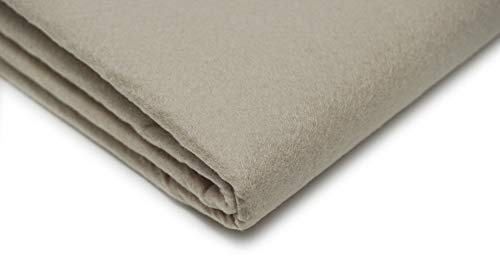 Acrylic Craft Felt Fabric, 150cm Width, 30 Colour Options, Sold by The metre, Free Delivery (Natural)
