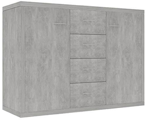 vidaXL Sideboard Concrete Grey 88 x 30 x 75 cm Chipboard