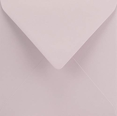 Netuno 100 Umschläge Pastellrosa quadratisch 15,3x15,3 cm edel und fein | 120g Keaykolour Pastel Pink · hochwertige rosafarbene Kuverts für Taufe, Geburt, Babyparty, Geburtstag, Einladungen & Post