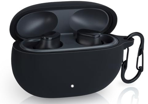 Case Cover Replacement for Beats Studio Buds 2021 New Wireless Earbuds, Black Silicone Protective Skin Sleeve - LEFXMOPHY