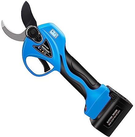 Swansoft 8608 35mm Forbici Potatura a Batteria da, 16,8V 900W 4+4Ah- Progressivo Cesoie Potatura a Batteria Professionali, per Potare, Frutticoltori e Viticoltori, Deep Blue (SW-8608) (LIGHT BLUE)