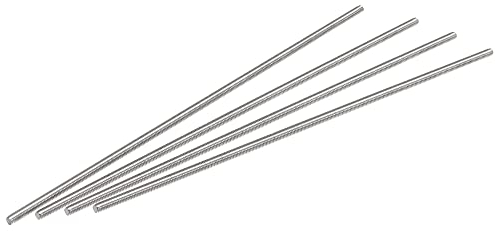 sourcing map 4 Stück Voll Gewindestange M4 x 200mm 304 Edelstahl Rechtsgewinde