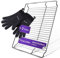 Vioks.pro Set Grillrost Edelstahl 465x375mm Ersatz für Bosch 00574876 + 2x Kochhandschuhe Hitzebeständig & Gitter Backofen, Ofenhandschuhe Silikon