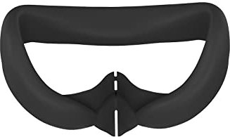 VR Face Cover Compatible para Pico 4, Silicona VR Auriculares Gafas Cubierta Interfaz Pad Anti-Sudor Realidad Virtual Máscara Facial para Ojos Acolchado (Negro)