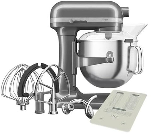 KitchenAid 6.6L Bowl Lift Artisan Mixer Medallion Silver (5KSM70SHXBMS)