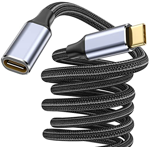 Txtcu USB C Extension Cable 0.8M,[USB 3.2/10Gbps] Nylon USB Type C Extender Cord 100W Fast Charge Data Transfer 4K@60Hz Video Display Lead Compatible for MacBook/iPad Pro,Steam Deck,Galaxy S23/S22