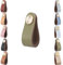 Leather Cabinet Knobs, 4pcs Drawer Door Pulls, Anti-Collision Vintage Furniture Door Knobs for Kitchen Dresser
