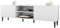 Mirjan24 TV Schrank Nakomo 2K1P, Fernsehschrank, B:180 x H:53 x T:40 cm, TV Lowboard mit Griffloses Öffnungssystem, Fernsehtisch, TV Tisch, Unterschrank, TV Board, Schrank, TV Bank (Weiß)