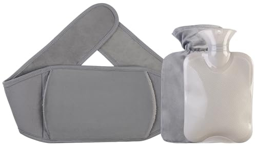 infactory Elektrische Wärmflasche: Multifunktionale Wärmflasche mit Gürteltasche und separatem Bezug, 1 l (Elektrische mit Gürtel, Nacken-Schulter Heizkissen, Akku)