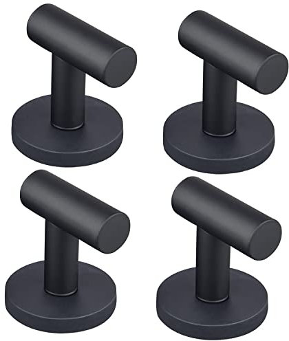 MUTUACTOR Robustes crochets revêtus magnétiquement, crochets de garage avec de terres rares pour suspendre la croisière de classe, casiers de cuisine, portes métallique (D43mm 4Hook)