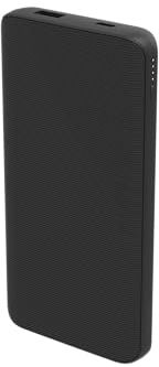 ZAGG mophie Essentials Powerstation 10 K Power Bank, batteria portatile da 10.000 mAh con porte U S B (C e A), indicatore di alimentazione LED, ricarica doppio dispositivo (nero)