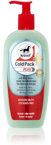 RL24 leovet - Cold Pack Plus Pferdesalbe für Mensch & Pferd | vitalisierender Pferdebalsam mit Aloe Vera | Pferdegel für den Bewegungsapparat | entspannt, kühlt & wärmt Muskeln | 1 x 500 ml