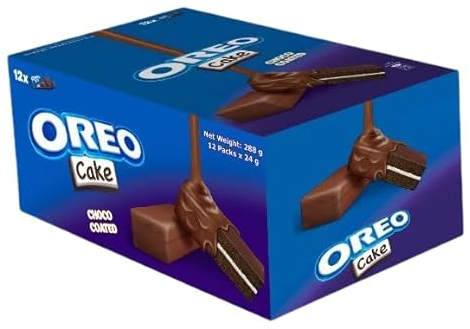 12x24g Oreo Cake Box Choco Coated - Box mit 12 einzelnen Schokoladen Küchlein mit Oreo Geschmack