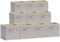 Lifewit 10 offene Aufbewahrungsboxen, Aufbewahrungskörbe, Würfel, faltbar, Aufbewahrungswürfel mit Griffen für Kleidung, Spielzeug, 33 x 33 x 33 cm, Hellgrau