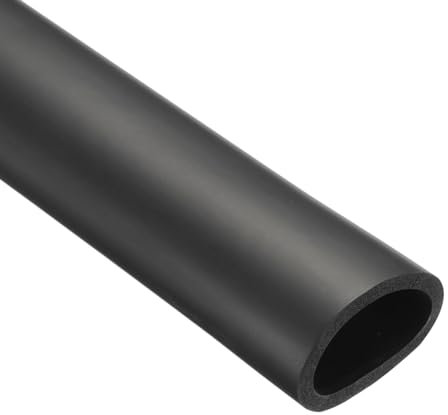 Rebower 50mm ID Pipe Insulation Tubing 7mm Thick Heat Preservation Foam Tube, [for Plumbing Freeze Protection Exercise Handle] - 65mm OD/3ft/Black
