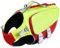 ThinkPet Rettungsweste Hundegeschirr Rettungsweste für kleine mittelgroße Hunde Reflektierende Weste Jacke für hohen Auftrieb Einstellbare Schwimmweste mit Rettungsgriff Mittel Grün Rot