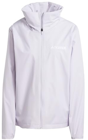 adidas Damen Terrex Multi Essentials 2 Layer Rain Jacket, silver dawn, L