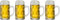 Cookinglife Jarra de cerveza Oktoberfest 500 ml - 4 piezas