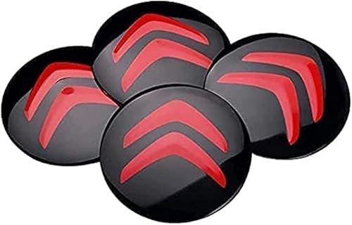 4 Pièces Autocollants Cache-Moyeux pour Citroen C5 X C4 C3 C2 C1 DS3 DS4 DS5 C6 56mm, Jantes Badge Autocollants Jante Centre D'emblème Centre Enjoliveurs Autocollant Pneus,A
