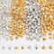 NBEADS 400 Stück 4 Stile Mini Glocken Jingle Bells, Craft Glocken Bulk Weihnachten Jingle Glocken Glöckchen Bulk für Schmuck Making Crafts Kranz Urlaub Home Decoration