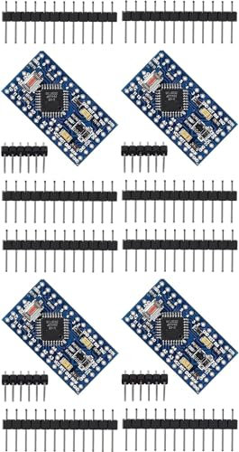 DUBEUYEW Pro Mini Entwicklungsboard 5V/16MHz Kompatibel mit Arduino(4 Stück)