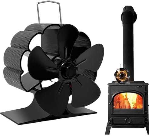 Ventilatore per alimentato a calore - Ventola silenziosa ecologica per far circolare aria calda | Ventilatore per stufa a legna per bruciatori a pellet, bruciatori