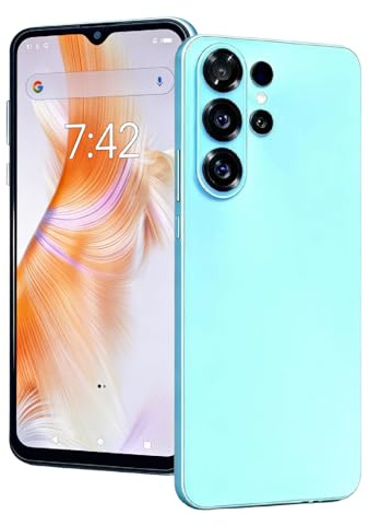 FOXIONO Telefon ohne Vertrag, 6,5 Zoll Bildschirm, 2MP + 2MP, Vollmetallrahme, 1GRAM + 16GROM, TF-Erweiterung 128GB, 3G Network, 4-Core CPU (232Blue)