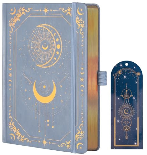 TIEFOSSI Bullet Dot Journal, 160gsm 190 pagine numerate, diario per lavoro e schizzi, A5 diario in pelle rigida per scrivere donne uomini