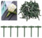 90 Stück Dreieck-T-Plastikbrosche, grüne, zarte kleine Sicherheitsnadel für Hochzeiten, Boutonniere-Nadeln, Sicherheitswerkzeug, Zubehör für Kleidung, geeignet für Hochzeiten