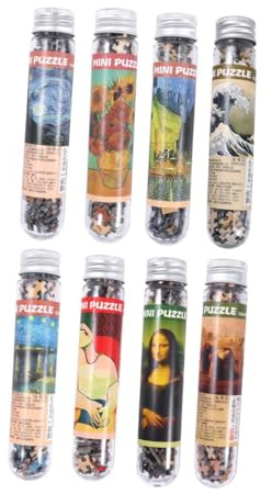 TOYANDONA 150 Stück Kleiner Puzzle Für Erwachsene Aus Papier Kreatives Bauernmuster Pädagogisches Puzzle Im Reagenzglas Zur Stressreduktion Und Unterhaltung