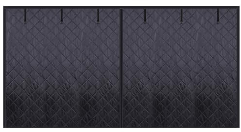 Panneaux isolants pour porte de garage rideau moustiquaire isolant en coton de 2, 4 x 2, 1 m (8 x 7 pi) imperméable coupe-vent et insonorisé pour l'hiver.