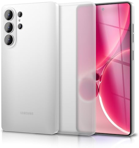 NALIA Ultra Slim Hardcase für Samsung Galaxy S26 Ultra - Hülle | Weiß Transparent, Vergilbungsschutz, UV-stabiles Polycarbonat, Linsen einzeln umschlossen, Anti-Fingerprint