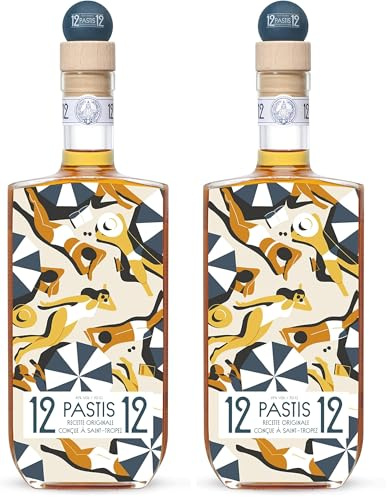Pastis 12/12 édition Plage 45° 70cl (Lot de 2)
