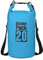 Mochila impermeable de lona 500D, resistente, de PVC, resistente al agua, para kayak / bote / canoa / pesca / rafting / Natación / Camping / snowboard, azul claro