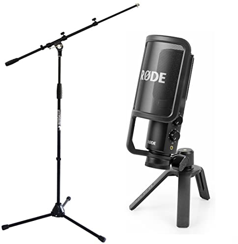 Rode NT-USB+ - Microfono a condensatore USB + treppiede Keepdrum MS106