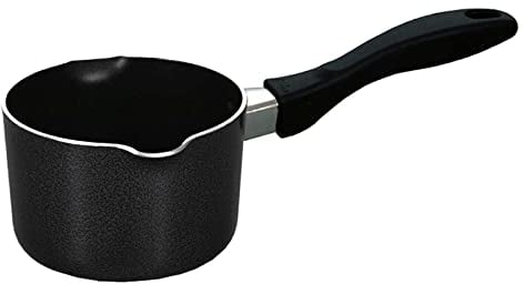 Non Stick Milkpan Saucepan Tea Coffee Egg Boiling Pot with Long Handle and Double Pouring Lips (20cm)