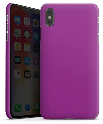 Custodia premium compatibile con Apple iPhone Xs Max Cover per smartphone Custodia opaca Monocolore Lilla Motivi per personalizzare il tuo Bimby