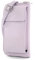 modamoda de P06 Damen Leder Umhängetasche Geldbörse Handytasche 6,5 Zoll handmade in Italy, Farbe:Flieder