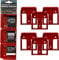 StealthMounts Battery Holders for Makita LXT | Cordless Battery Mounts for Makita 18v Power Tools | 6 Pack | Red Battery Organizer for Makita